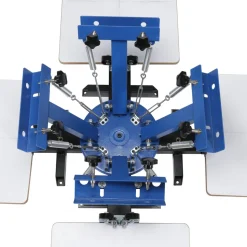 VEVOR Screen Printing Machine, 4 Color 4 Station 360° Rotable Silk Screen Printing Press, 21.2x17.7in Screen Printing Press, Double-layer Positioning Pallet for T-shirt DIY Printing