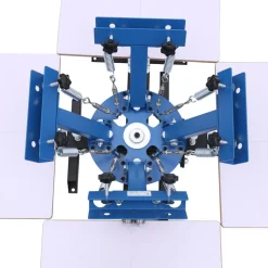 VEVOR Screen Printing Machine 4 Color 4 Station Silk Screen Printing Press, 21.3 x 17.7 in, 360° Rotatable, Accurate Positioning, Powder-Coated Carbon Steel, for T-shirt DIY, Home and Commercial
