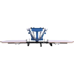 VEVOR Screen Printing Machine 4 Color 2 Station Silk Screen Printing Press, 21.3 x 17.7 in, 360° Rotatable, Accurate Positioning, Powder-Coated Carbon Steel, for T-shirt DIY, Home and Commercial