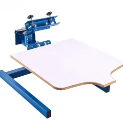 VEVOR Screen Printing Machine 1 Color 1 Station Silk Screen Printing Press, 21.3 x 17.7 in Platen, Adjustable Tension, Powder-Coated Carbon Steel, for T-shirt Clothing DIY, Home and Commercial Use