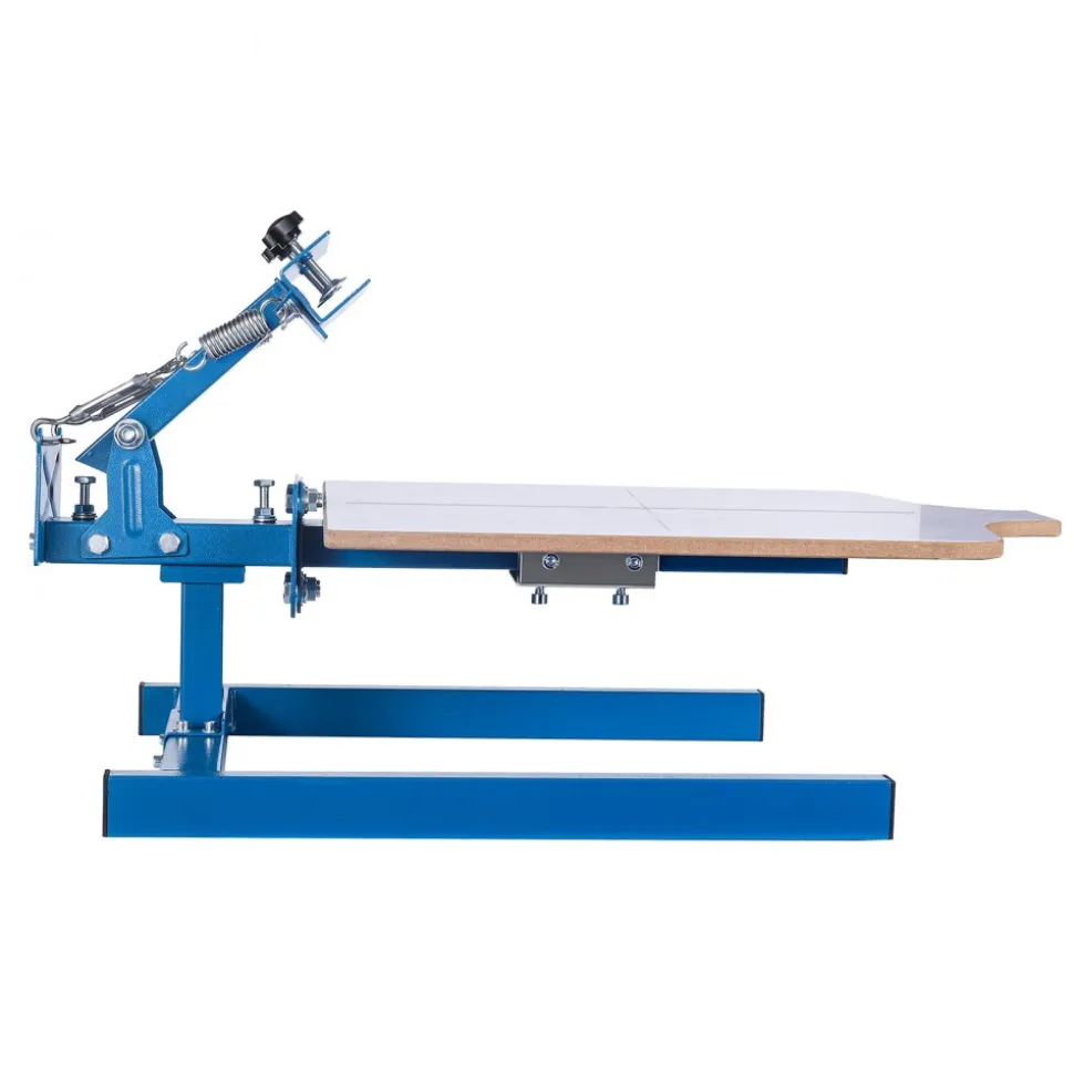 VEVOR Screen Printing Machine 1 Color 1 Station Silk Screen Printing Press, 21.3 x 17.7 in Platen, Adjustable Tension, Powder-Coated Carbon Steel, for T-shirt Clothing DIY, Home and Commercial Use