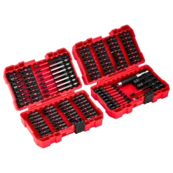 VEVOR Screwdriver Bit Set, 101-Piece, Magnetic Phillips, Pozidriv, Slotted, Square, Torx, Hex Bits, Hex Nut Sockets, Extension Rod with Storage Case, High-Strength S2 Alloy Steel, Blackened Finish