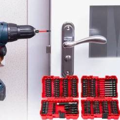 VEVOR Screwdriver Bit Set, 101-Piece, Magnetic Phillips, Pozidriv, Slotted, Square, Torx, Hex Bits, Hex Nut Sockets, Extension Rod with Storage Case, High-Strength S2 Alloy Steel, Blackened Finish