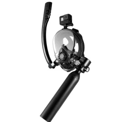 VEVOR Scuba Tank, 0.5L Portable Diving Tank, Diving Oxygen Cylinder Support 5-10 Minutes Underwater Breathing, 32.81 ft Diving Depth, Refillable Snorkel Air Tank Kit for Underwater Exploration Rescue