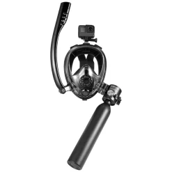 VEVOR Scuba Tank, 0.5L Portable Diving Tank, Diving Oxygen Cylinder Support 5-10 Minutes Underwater Breathing, 32.81 ft Diving Depth, Refillable Snorkel Air Tank with Pump for Underwater Exploration