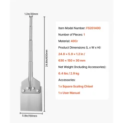 VEVOR SDS Max Floor Scraper, 24.8