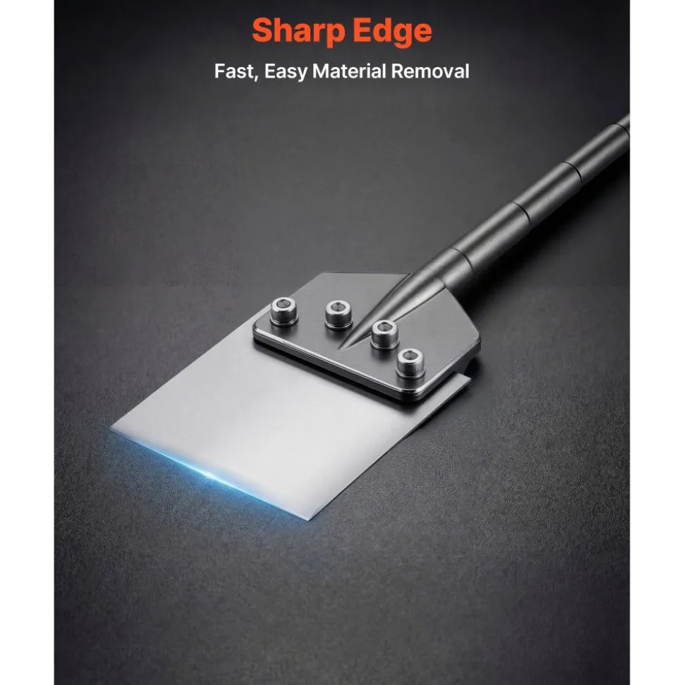VEVOR SDS Max Floor Scraper, 24.8" x 5.9" Chisel Bit with SDS Max Shank, Compatible with Rotary Hammers, Heat Treated 40Cr Alloy Steel, Sharp Edge for Removing Laminate Flooring, Tiles, and Mortar
