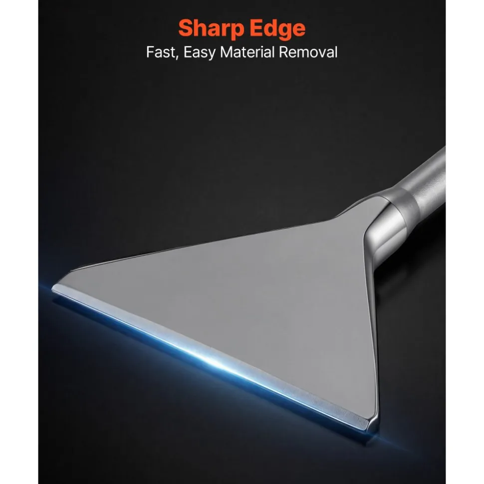 VEVOR SDS Max Scaling Chisel, 13.8" x 5.9" Chisel Bit with SDS Max Shank, Compatible with Rotary Hammers, Heat Treated 40Cr Alloy Steel, Sharp Edge for Removing Laminate Flooring, Tiles, and Mortar