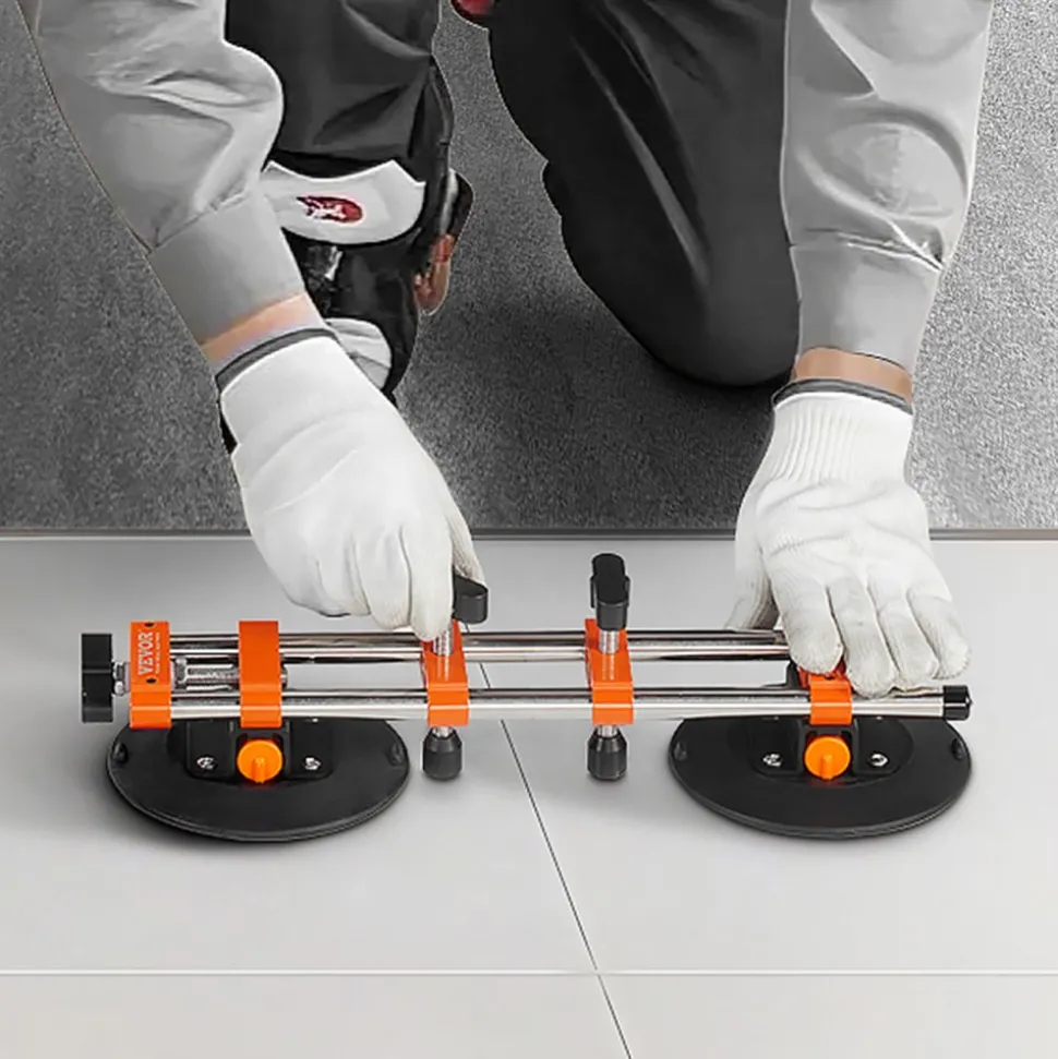 VEVOR Seamless Seam Setter, 2 Packs, Granite Seam Setter with 6 in Vacuum Suction Cups & Tool Bag, Seam Joiner for Seam Joining & Leveling, Countertop Installation Tool for Tile Stone Marble Slab