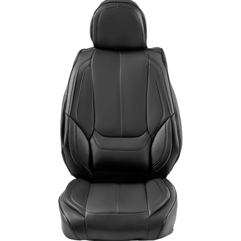 VEVOR Seat Covers, Universal Car Seat Covers Full Set Seats, Front and Rear Seat, 13pcs Faux Leather Seat Cover, Full Enclosed Design, Detachable Headrest and Airbag Compatible, for Most Car SUV Truck