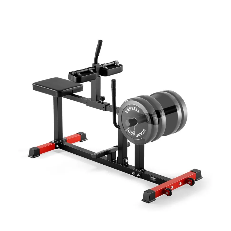 VEVOR Seated Calf Machine, 440 LBS Capacity Calf Raise Machine, Seated Calf Raise Leg Exercise Home Gym, Calf Workout Training Equipment, Lower Body Specialty Machine, Fit 1/2 inch Weight Plates