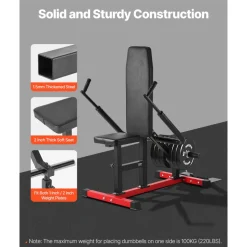 VEVOR Seated Dip Machine, Tricep Bicep Press Down Machine with Cable Bar, Adjustable Seat, and Backrest,  Exercise Equipment for Chest Training, Upper Body Push Fitness Workout, Hold up to 450LBS