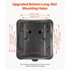 VEVOR Seat Suspension Kit Without Seat Slider Track, Universal Air Ride Seat Suspension for Zero Turn Lawn Mower, Adjustable Tractor Seat Suspension ‎Kit Compatible with Forklift, Bulldozers Seat
