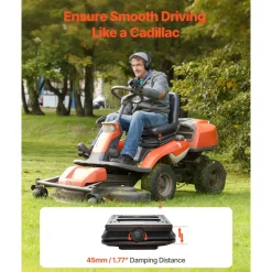 VEVOR Seat Suspension Kit Without Seat Slider Track, Universal Air Ride Seat Suspension for Zero Turn Lawn Mower, Adjustable Tractor Seat Suspension Kit Compatible with Forklift, Bulldozers Seat