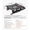 VEVOR Seat Suspension Kit with Seat Slider Track, Universal Air Ride Seat Suspension for Zero Turn Lawn Mower,  6in Front-to-Back Adjustable, Tractor Seat Suspension ‎Kit for Forklift, Bulldozers