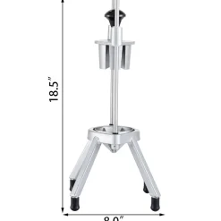VEVOR 8-Section Commercial Easy Wedger Stainless Steel Blade Fruit Lime Slicer, Lemon Cutter 8 Wedges for Bar Restaurant