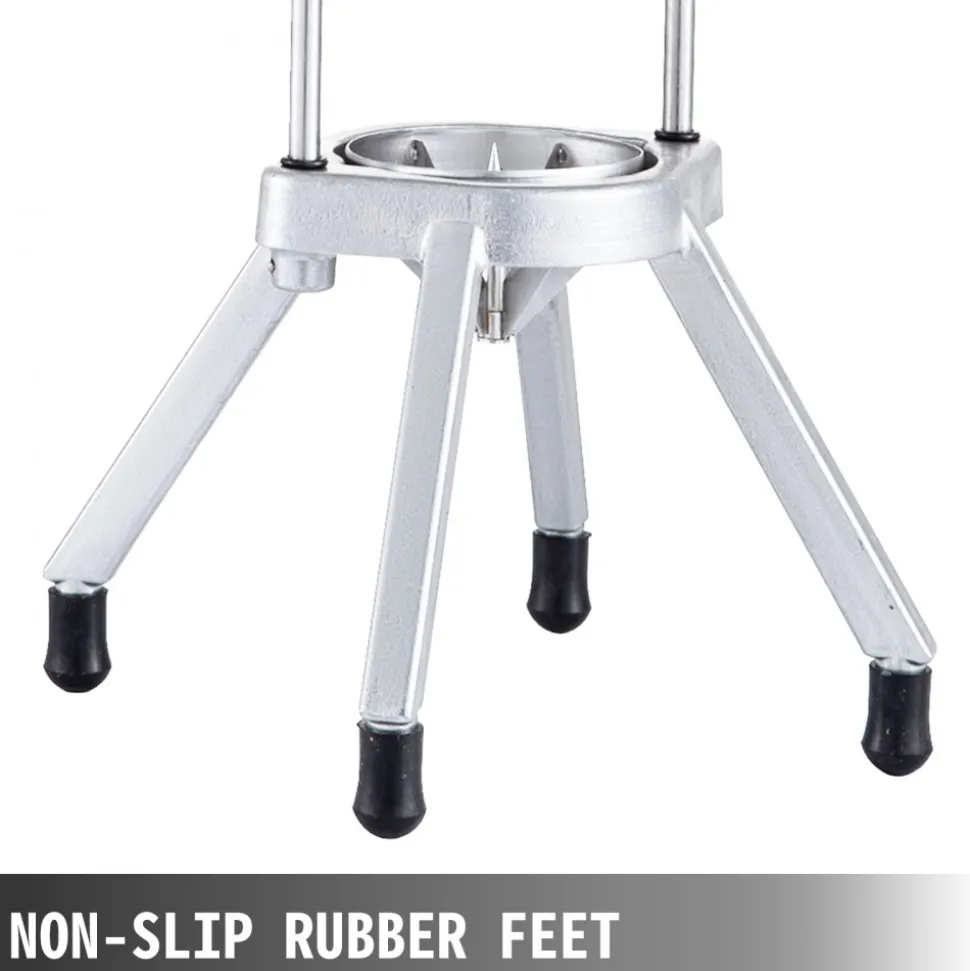 VEVOR 8-Section Commercial Easy Wedger Stainless Steel Blade Fruit Lime Slicer, Lemon Cutter 8 Wedges for Bar Restaurant