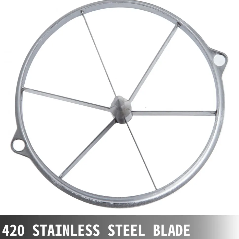 VEVOR 8-Section Commercial Easy Wedger Stainless Steel Blade Fruit Lime Slicer, Lemon Cutter 8 Wedges for Bar Restaurant