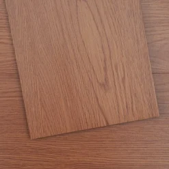 VEVOR Self Adhesive Vinyl Floor Tiles 36 x 6 inch, 36 Tiles 2.5mm Thick Peel & Stick, Deep Brown Wood Grain DIY Flooring for Kitchen, Dining Room, Bedrooms & Bathrooms, Easy for Home Decor