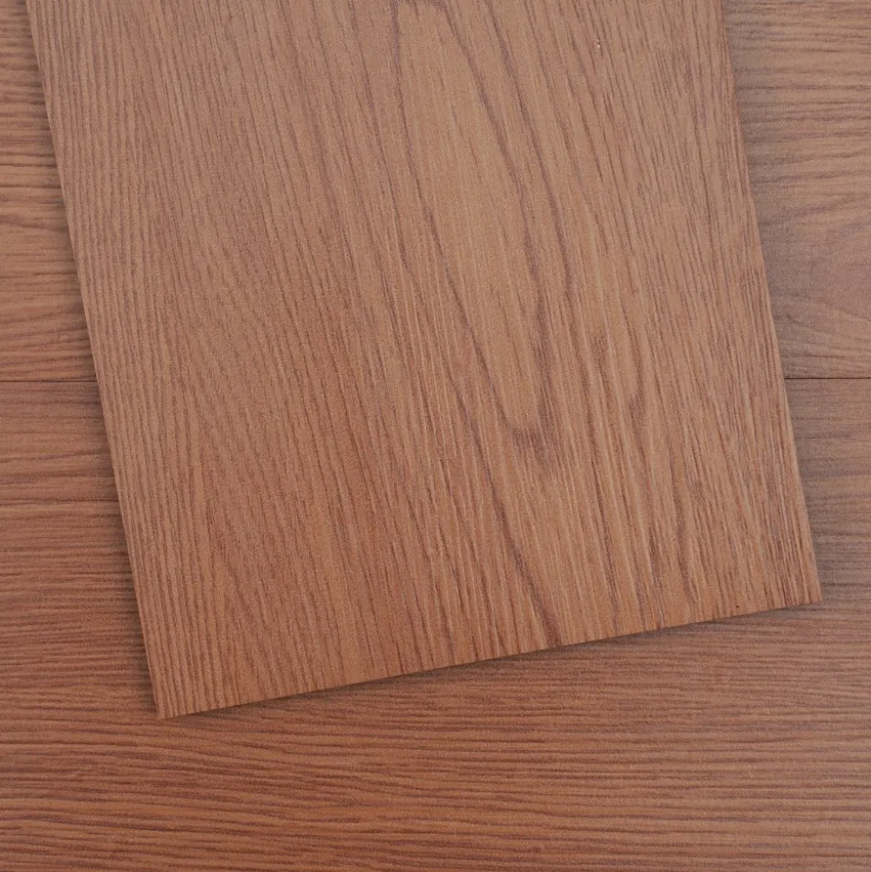VEVOR Self Adhesive Vinyl Floor Tiles 36 x 6 inch, 36 Tiles 2.5mm Thick Peel & Stick, Deep Brown Wood Grain DIY Flooring for Kitchen, Dining Room, Bedrooms & Bathrooms, Easy for Home Decor