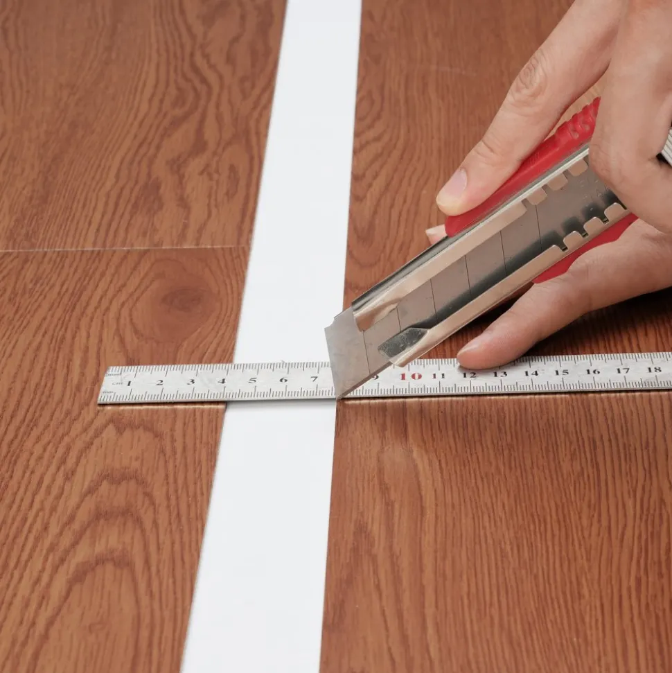 VEVOR Self Adhesive Vinyl Floor Tiles 36 x 6 inch, 36 Tiles 2.5mm Thick Peel & Stick, Deep Brown Wood Grain DIY Flooring for Kitchen, Dining Room, Bedrooms & Bathrooms, Easy for Home Decor