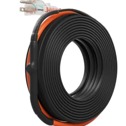 VEVOR Self-Regulating Pipe Heating Cable, 40FT 5W/FT Heat Tape for Pipes Freeze Protection, Water Pipe Heat Cable with Built-in Thermostat Protects PVC Hose, Metal and Plastic Pipe from Freezing