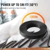 VEVOR Self-Regulating Pipe Heating Cable, 30FT 5W/FT Heat Tape for Pipes, Roof Snow Melting De-icing, Gutter and Pipe Freeze Protection