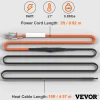 VEVOR Self-Regulating Pipe Heating Cable, 15FT 5W/FT Heat Tape for Pipes Freeze Protection, Water Pipe Heat Cable with Built-in Thermostat Protects PVC Hose, Metal and Plastic Pipe from Freezing