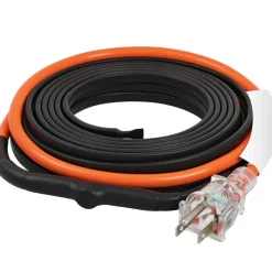 VEVOR Self-Regulating Pipe Heating Cable, 15FT 5W/FT Heat Tape for Pipes Freeze Protection, Water Pipe Heat Cable with Built-in Thermostat Protects PVC Hose, Metal and Plastic Pipe from Freezing