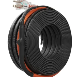 VEVOR Self-Regulating Pipe Heating Cable, 120-feet 5W/ft Heat Tape for Pipes Freeze Protection, Protects PVC Hose, Metal and Plastic Pipe from Freezing, 120V