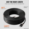 VEVOR Self-Regulating Pipe Heating Cable, 80FT 5W/FT Heat Tape for Pipes, Roof Snow Melting De-icing, Gutter and Pipe Freeze Protection