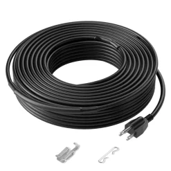VEVOR Self-Regulating Pipe Heating Cable, 140FT 5W/FT Heat Tape for Pipes, Roof Snow Melting De-icing, Gutter and Pipe Freeze Protection