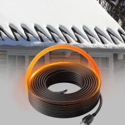 VEVOR Self-Regulating Pipe Heating Cable, 140FT 5W/FT Heat Tape for Pipes, Roof Snow Melting De-icing, Gutter and Pipe Freeze Protection