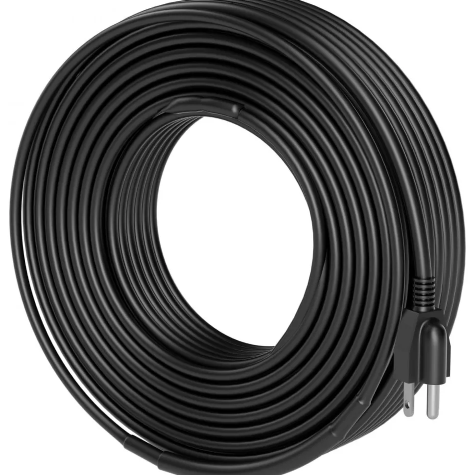 VEVOR Self-Regulating Pipe Heating Cable, 140FT 5W/FT Heat Tape for Pipes, Roof Snow Melting De-icing, Gutter and Pipe Freeze Protection