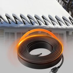 VEVOR Self-Regulating Pipe Heating Cable, 100FT 5W/FT Heat Tape for Pipes, Roof Snow Melting De-icing, Gutter and Pipe Freeze Protection