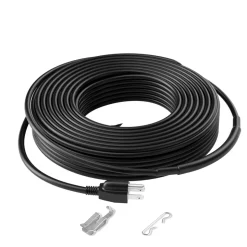 VEVOR Self-Regulating Pipe Heating Cable, 100FT 5W/FT Heat Tape for Pipes, Roof Snow Melting De-icing, Gutter and Pipe Freeze Protection