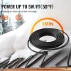 VEVOR Self-Regulating Pipe Heating Cable, 12FT 5W/FT Heat Tape for Pipes, Roof Snow Melting De-icing, Gutter and Pipe Freeze Protection