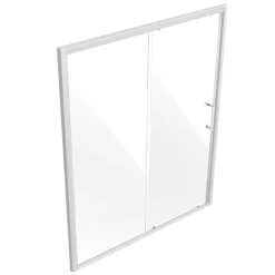 VEVOR Semi-frameless Shower Door, 57.7-59 W x 70 H in, Shower Sliding Glass Door with 1/4 in(6mm) Clear Tempered Glass, Waterproof Shatterproof NANO Stainproof with Stainless Steel Hardware, Chrome