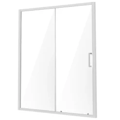 VEVOR Semi-frameless Shower Door, 57.7-59 W x 70 H in, Shower Sliding Glass Door with 1/4 in(6mm) Clear Tempered Glass, Waterproof Shatterproof NANO Stainproof with Stainless Steel Hardware, Chrome