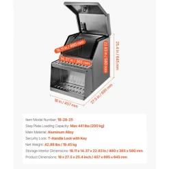 VEVOR Semi-Truck Step Tool Box, 18