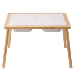 VEVOR Sensory Table for Toddlers, Kids 4-Station Sand and Water Adjustable Play Table with Detachable Storage Bins and Non-Slip Feet, Carbon Steel Frame, Rounded Corners, for Boys and Girls Exploring