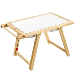 VEVOR Sensory Table for Toddlers, Wooden Kids Activity Table and Art Easel with Reversible Double-Sided Board, Storage Bins, for Boys and Girls Playing Sand and Water, Drawing, Studying, Dining