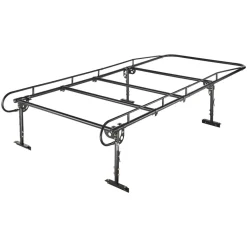 VEVOR Service Body Truck Ladder Rack 1000LBS Capacity Over-Cab Trucks Rack, 21"-31" Height Adjustable, Fit Single/Dual Rear Wheel Utility Truck, Heavy Duty Steel Support for Kayak Surfboard Lumber