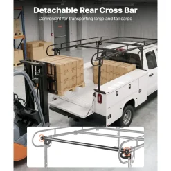 VEVOR Service Body Truck Ladder Rack 1000LBS Capacity Over-Cab Trucks Rack, 21