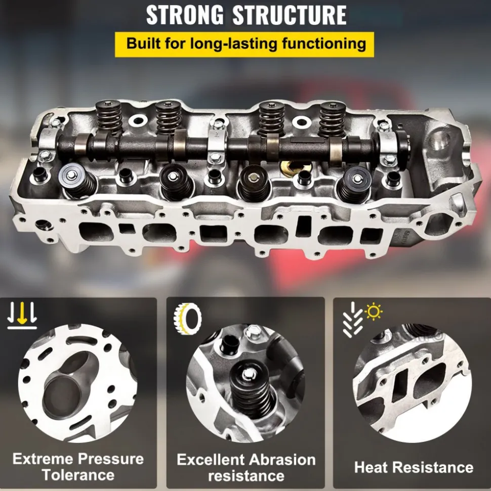 VEVOR Set of Complete Engine Cylinder Head for Toyota1985-1995 4Runner, 1995 Celica, 1985-1995 Helix Pickup 2.4 SOHC 22R 22RE 22REC
