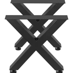 VEVOR Set of 2 Steel Table Legs, 28''Height 24''Wide Dining Table Legs, Heavy Duty 3.1