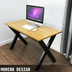 VEVOR Set of 2 Steel Table Legs, 28''Height 24''Wide Dining Table Legs, Heavy Duty 3.1