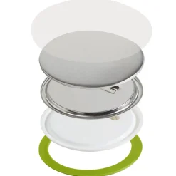 VEVOR 500 Sets 2.25 inch 58mm Pin Back Button Parts, DIY Round Button Badge Parts, Set Includes Metal Top, Plastic/Metal Button, Clear Film, and Blank Paper For Gifts Presents, Machine NOT Included