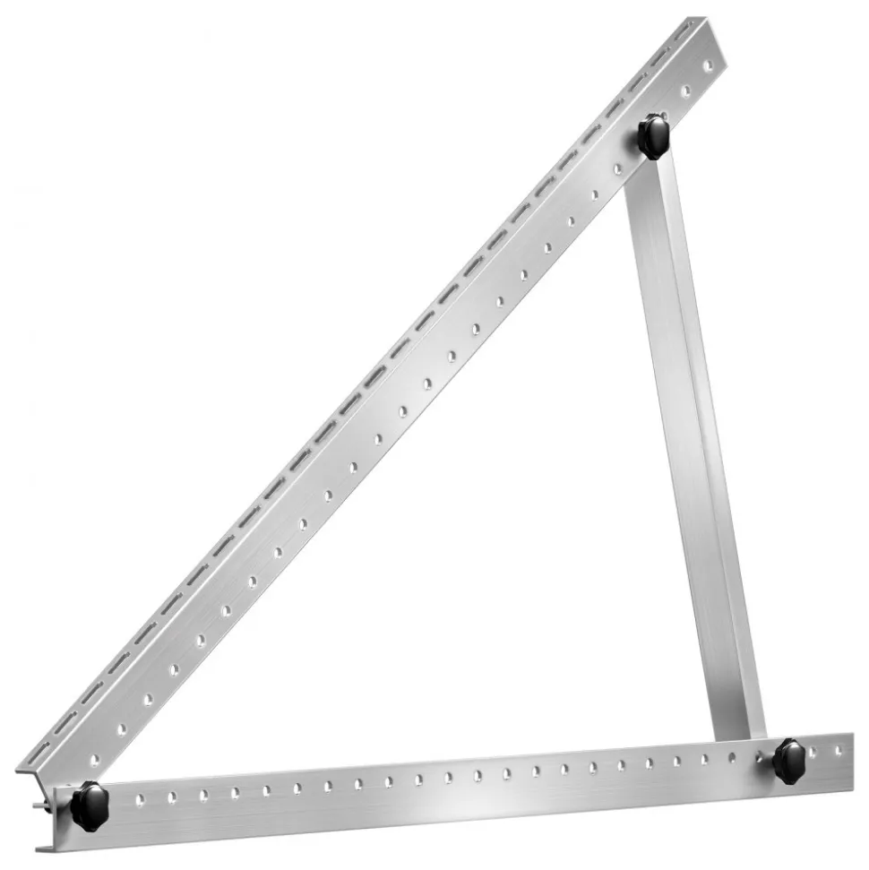 VEVOR 2 Sets Solar Panel Mounting Brackets 45-Inch, 0 to 90° Adjustable Tilt Mount Brackets Support 100-400W Solar Panels, Lightweight Aluminum Brackets with Folding Tilt Legs for RV Boat Off-Grid