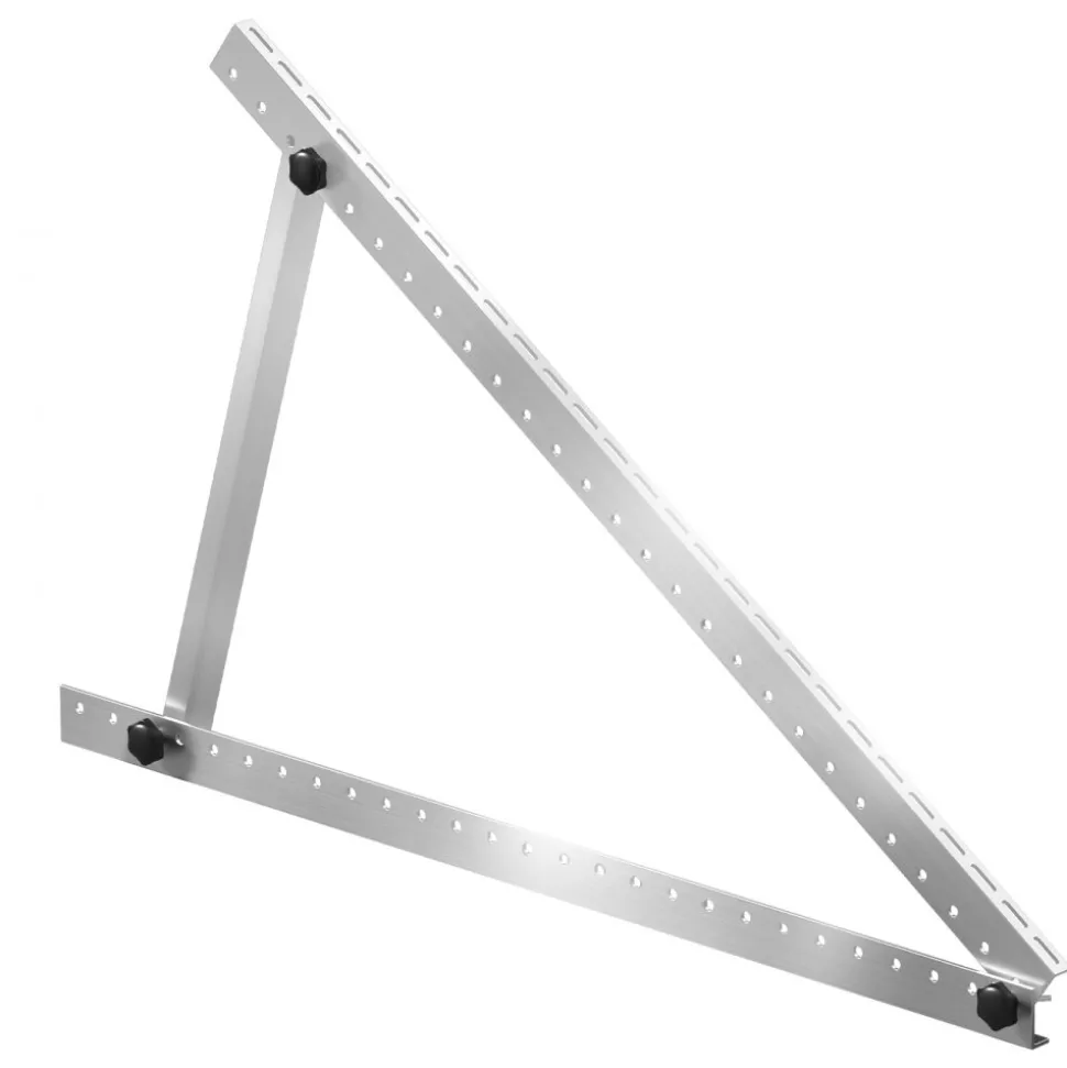 VEVOR 2 Sets Solar Panel Mounting Brackets 45-Inch, 0 to 90° Adjustable Tilt Mount Brackets Support 100-400W Solar Panels, Lightweight Aluminum Brackets with Folding Tilt Legs for RV Boat Off-Grid